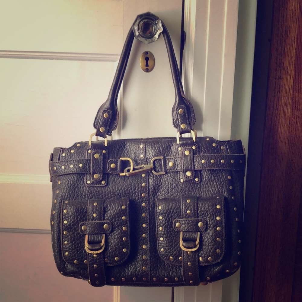 Rafe’ brown satchel bag